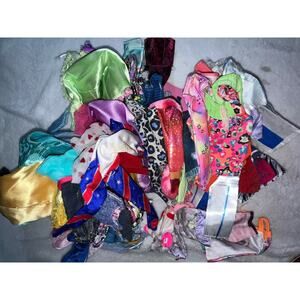 Lot Of Vintage Barbie Clothes 80s 90s Variety Of 63 Pieces!